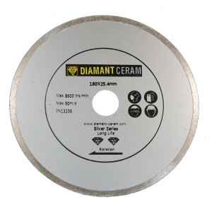 Disque diamant jante continue 180mm - Silver