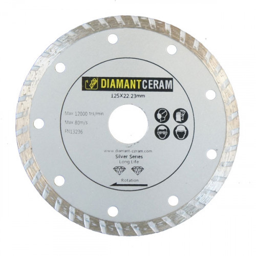 Disque diamant jante Turbo 125mm - Silver