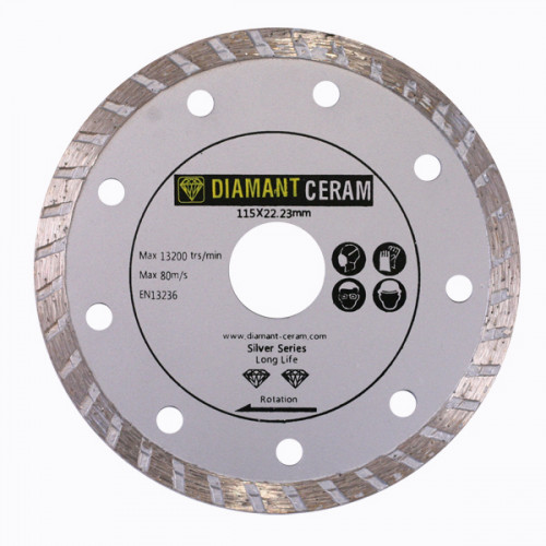 Disque diamant jante Turbo 115mm – Silver